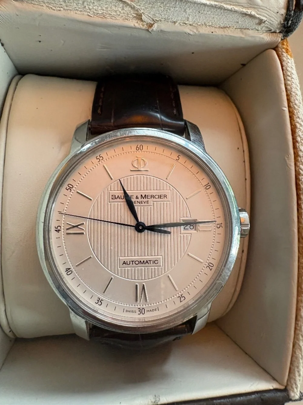 Baume & Mercier Classima Automatic Swiss Watch – Birks – Box & Receipt